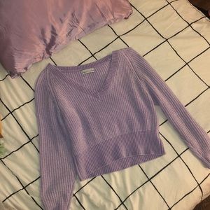 UO cozy chenille v-neck sweater.